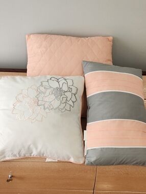 Madison Park 3 Decorative Pillows Set Luxury Bedding Collection Embroidered
